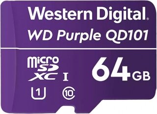 WD Purple SC QD101 64 GB (WDD064G1P0C) microSD kullananlar yorumlar